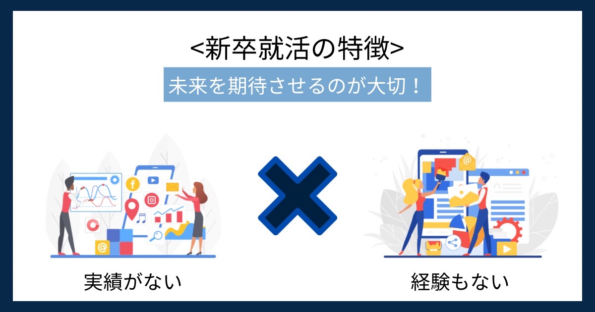 新卒就活の特徴の画像