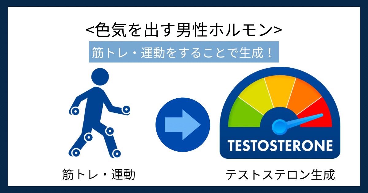 色気を出す男性ホルモンの画像