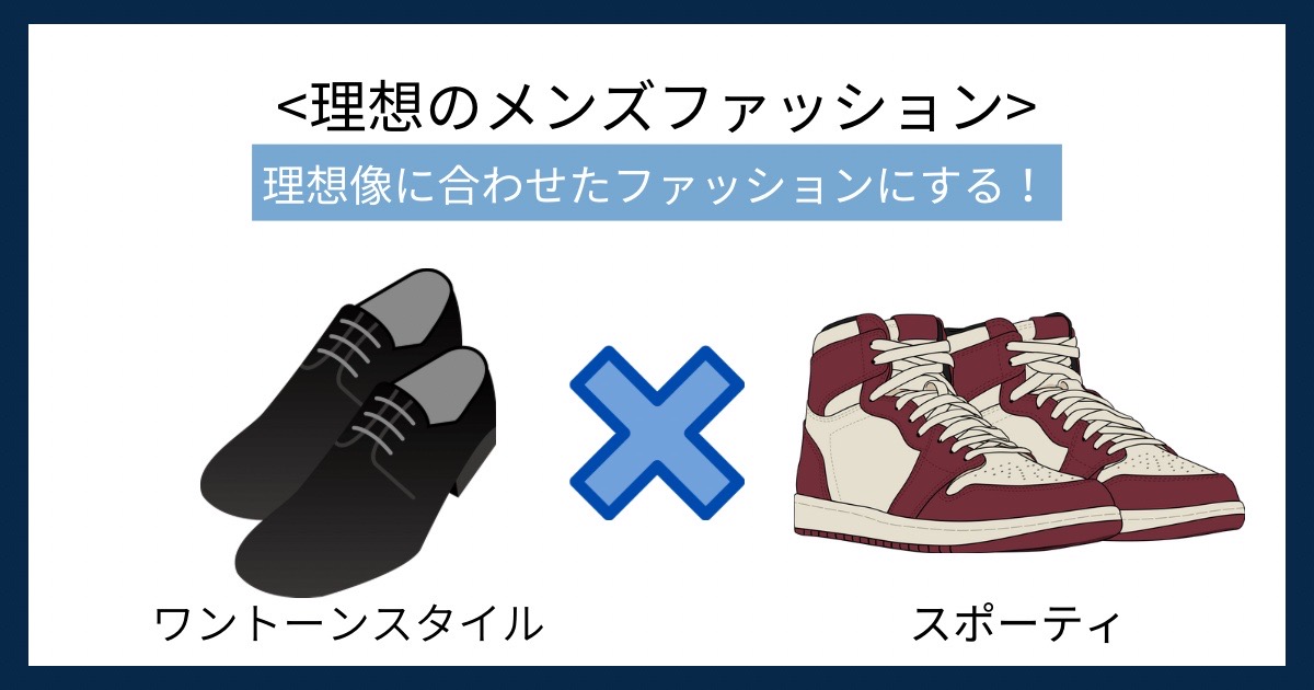 理想のメンズファッションの画像