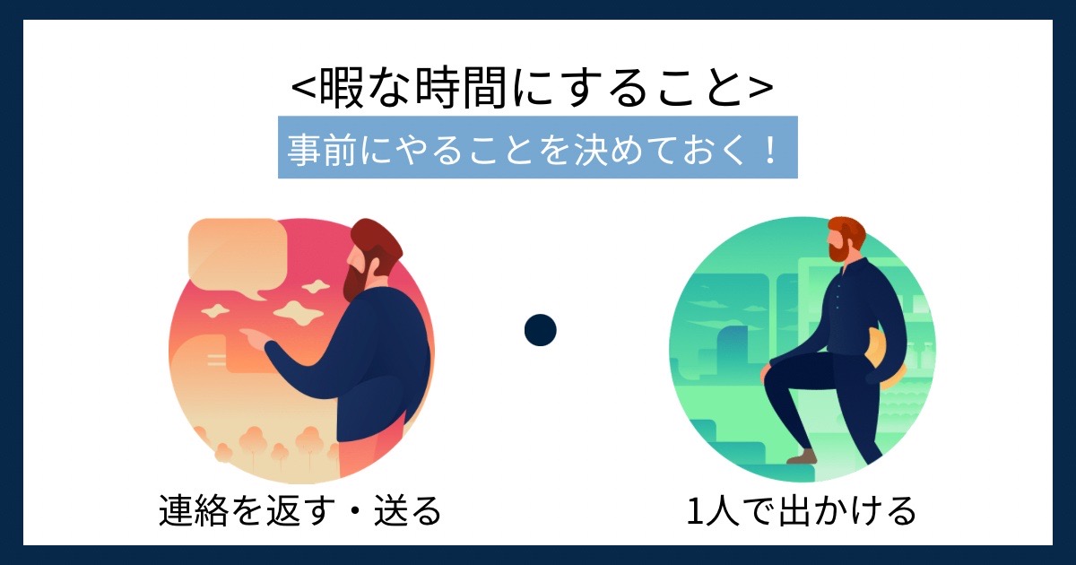 暇な時間にすることの画像