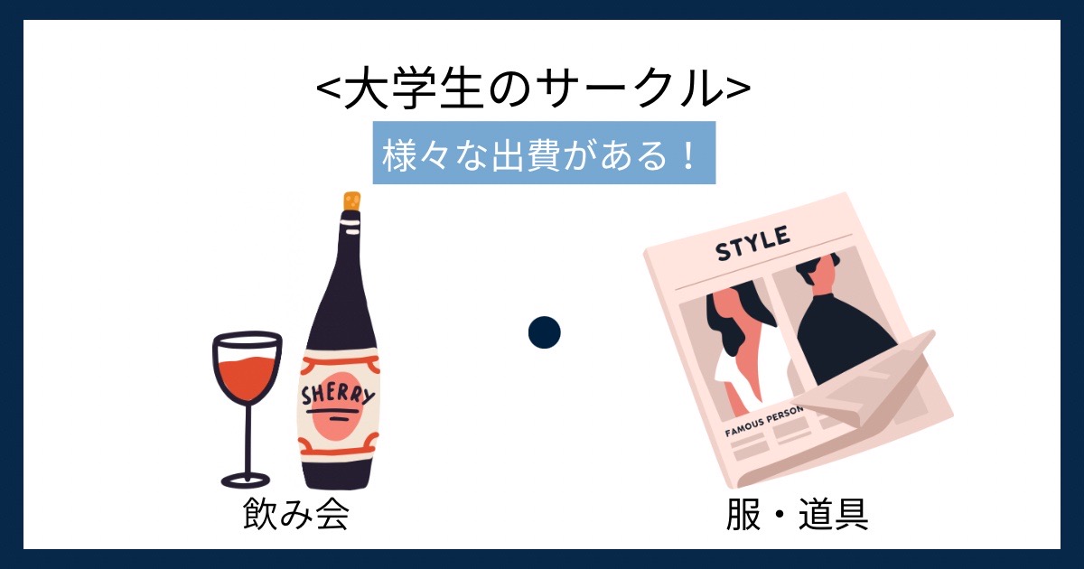 大学生のサークルの画像